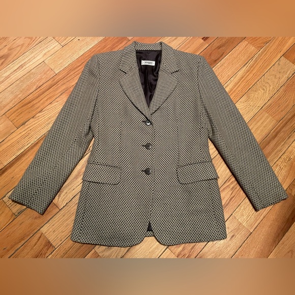Missoni Donna 100% Wool Black/White Geometric Blazer Made In Italy Womens Size 6 - Picture 1 of 14